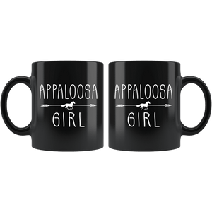 RobustCreative-Appaloosa Horse Girl Gifts Horses Lover Riding Racing - 11oz Black Mug Riding Lover Gift Idea