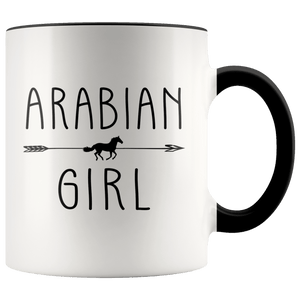 RobustCreative-Arabian Horse Girl Gifts Horses Lover Riding Racing - 11oz Accent Mug Racing Lover Gift Idea