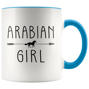 RobustCreative-Arabian Horse Girl Gifts Horses Lover Riding Racing - 11oz Accent Mug Racing Lover Gift Idea