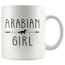 Load image into Gallery viewer, RobustCreative-Arabian Horse Girl Gifts Horses Lover Riding Racing - 11oz White Mug Riding Lover Gift Idea
