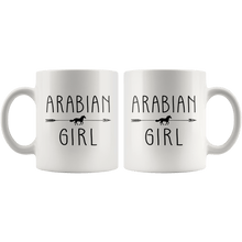 Load image into Gallery viewer, RobustCreative-Arabian Horse Girl Gifts Horses Lover Riding Racing - 11oz White Mug Riding Lover Gift Idea
