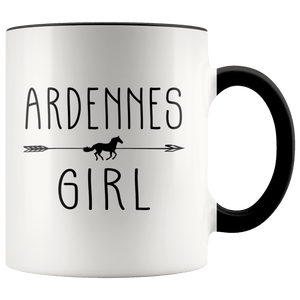 RobustCreative-Ardennes Horse Girl Gifts Horses Lover Riding Racing - 11oz Accent Mug Racing Lover Gift Idea