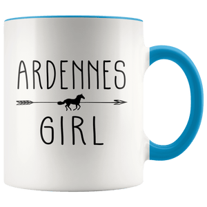 RobustCreative-Ardennes Horse Girl Gifts Horses Lover Riding Racing - 11oz Accent Mug Racing Lover Gift Idea