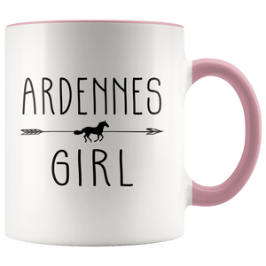 RobustCreative-Ardennes Horse Girl Gifts Horses Lover Riding Racing - 11oz Accent Mug Racing Lover Gift Idea