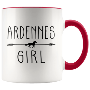 RobustCreative-Ardennes Horse Girl Gifts Horses Lover Riding Racing - 11oz Accent Mug Racing Lover Gift Idea