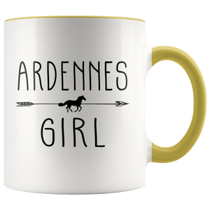 RobustCreative-Ardennes Horse Girl Gifts Horses Lover Riding Racing - 11oz Accent Mug Racing Lover Gift Idea