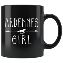 Load image into Gallery viewer, RobustCreative-Ardennes Horse Girl Gifts Horses Lover Riding Racing - 11oz Black Mug Riding Lover Gift Idea
