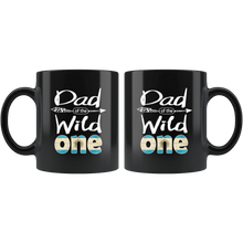 Load image into Gallery viewer, RobustCreative-Argentinian Dad of the Wild One Birthday Argentina Flag Black 11oz Mug Gift Idea
