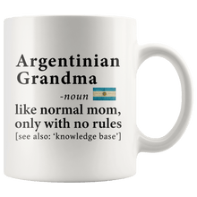 Load image into Gallery viewer, RobustCreative-Argentinian Grandma Definition Argentina Flag Grandmother - 11oz White Mug family reunion gifts Gift Idea
