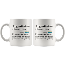 Load image into Gallery viewer, RobustCreative-Argentinian Grandma Definition Argentina Flag Grandmother - 11oz White Mug family reunion gifts Gift Idea
