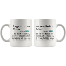 Load image into Gallery viewer, RobustCreative-Argentinian Mom Definition Argentina Flag Mothers Day - 11oz White Mug family reunion gifts Gift Idea
