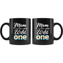 Load image into Gallery viewer, RobustCreative-Argentinian Mom of the Wild One Birthday Argentina Flag Black 11oz Mug Gift Idea
