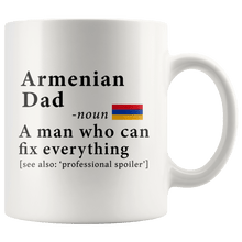 Load image into Gallery viewer, RobustCreative-Armenian Dad Definition Armenia Flag Fathers Day - 11oz White Mug family reunion gifts Gift Idea
