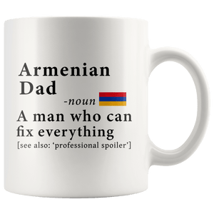 RobustCreative-Armenian Dad Definition Armenia Flag Fathers Day - 11oz White Mug family reunion gifts Gift Idea