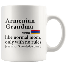 Load image into Gallery viewer, RobustCreative-Armenian Grandma Definition Armenia Flag Grandmother - 11oz White Mug family reunion gifts Gift Idea
