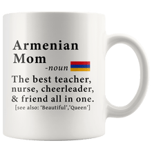 Load image into Gallery viewer, RobustCreative-Armenian Mom Definition Armenia Flag Mothers Day - 11oz White Mug family reunion gifts Gift Idea
