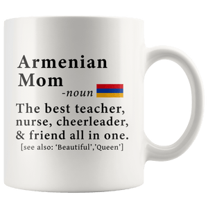 RobustCreative-Armenian Mom Definition Armenia Flag Mothers Day - 11oz White Mug family reunion gifts Gift Idea