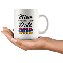 Load image into Gallery viewer, RobustCreative-Armenian Mom of the Wild One Birthday Armenia Flag White 11oz Mug Gift Idea
