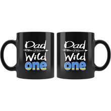 Load image into Gallery viewer, RobustCreative-Aruban Dad of the Wild One Birthday Aruba Flag Black 11oz Mug Gift Idea
