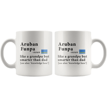 Load image into Gallery viewer, RobustCreative-Aruban Funpa Definition Aruba Flag Grandpa Day - 11oz White Mug family reunion gifts Gift Idea
