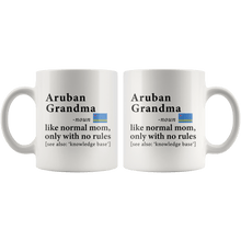 Load image into Gallery viewer, RobustCreative-Aruban Grandma Definition Aruba Flag Grandmother - 11oz White Mug family reunion gifts Gift Idea
