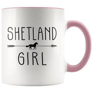 RobustCreative-Shetland Horse Girl Gifts Horses Lover Riding Racing - 11oz Accent Mug Racing Lover Gift Idea