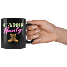 Load image into Gallery viewer, RobustCreative-Aunty Military Boots Camo Hard Charger Camouflage - Military Family 11oz Black Mug Deployed Duty Forces support troops CONUS Gift Idea - Both Sides Printed
