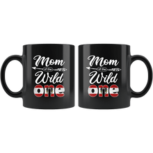 Load image into Gallery viewer, RobustCreative-Austrian Mom of the Wild One Birthday Austria Flag Black 11oz Mug Gift Idea
