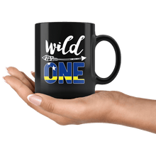 Load image into Gallery viewer, RobustCreative-Curacao Wild One Birthday Outfit 1 Curacaoan Flag Black 11oz Mug Gift Idea
