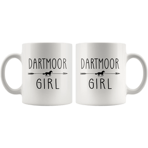 RobustCreative-Dartmoor Horse Girl Gifts Horses Lover Riding Racing - 11oz White Mug Riding Lover Gift Idea