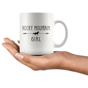 RobustCreative-Rocky Mountain Horse Girl Gifts Horses Lover Riding Racing - 11oz White Mug Riding Lover Gift Idea