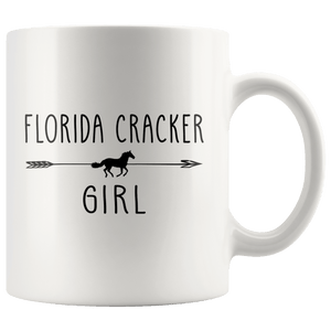RobustCreative-Florida Cracker Horse Girl Gifts Horses Lover Riding Racing - 11oz White Mug Riding Lover Gift Idea