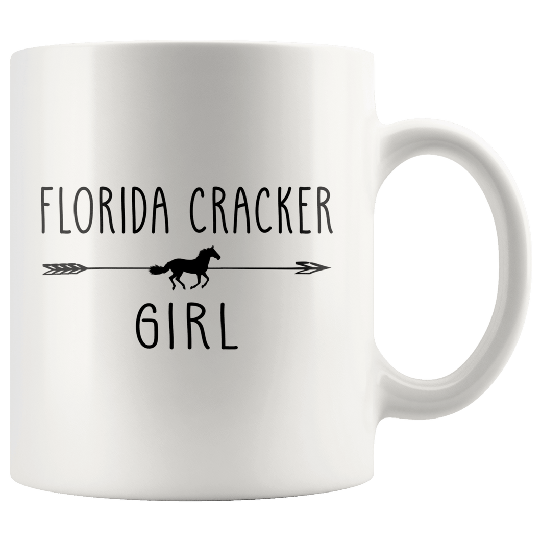 RobustCreative-Florida Cracker Horse Girl Gifts Horses Lover Riding Racing - 11oz White Mug Riding Lover Gift Idea