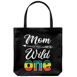 RobustCreative-Ethiopian Mom of the Wild One Birthday Ethiopia Flag Tote Bag Gift Idea