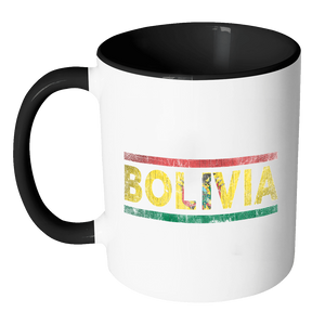 RobustCreative-National flag of Bolivia, Both Sides Printed Bolivian Pride 11oz Coffee Mug black 11 oz