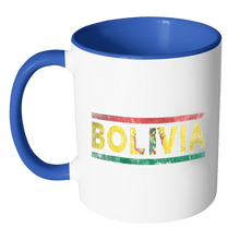 Load image into Gallery viewer, RobustCreative-National flag of Bolivia, Both Sides Printed Bolivian Pride 11oz Coffee Mug black 11 oz
