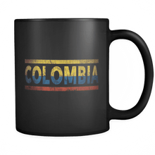 Load image into Gallery viewer, RobustCreative-Retro Vintage Flag Colombian Colombia 11oz Black Coffee Mug ~ Both Sides Printed

