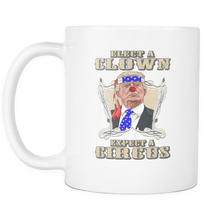 Load image into Gallery viewer, RobustCreative-Elect Clown Expect Circus - Merica 11oz Funny White Coffee Mug - Trump 4th of July Independence Day - Women Men Friends Gift - Both Sides Printed (Distressed)
