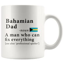 Load image into Gallery viewer, RobustCreative-Bahamian Dad Definition Bahamas Flag Fathers Day - 11oz White Mug family reunion gifts Gift Idea
