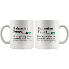 Load image into Gallery viewer, RobustCreative-Bahamian Funpa Definition Bahamas Flag Grandpa Day - 11oz White Mug family reunion gifts Gift Idea
