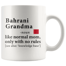 Load image into Gallery viewer, RobustCreative-Bahrani Grandma Definition Bahrain Flag Grandmother - 11oz White Mug family reunion gifts Gift Idea
