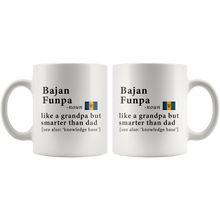 Load image into Gallery viewer, RobustCreative-Bajan Funpa Definition Barbados Flag Grandpa Day - 11oz White Mug family reunion gifts Gift Idea
