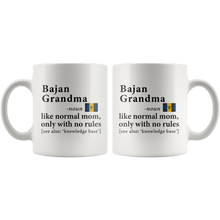 Load image into Gallery viewer, RobustCreative-Bajan Grandma Definition Barbados Flag Grandmother - 11oz White Mug family reunion gifts Gift Idea
