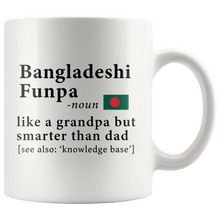 Load image into Gallery viewer, RobustCreative-Bangladeshi Funpa Definition Bangladesh Flag Grandpa Day - 11oz White Mug family reunion gifts Gift Idea
