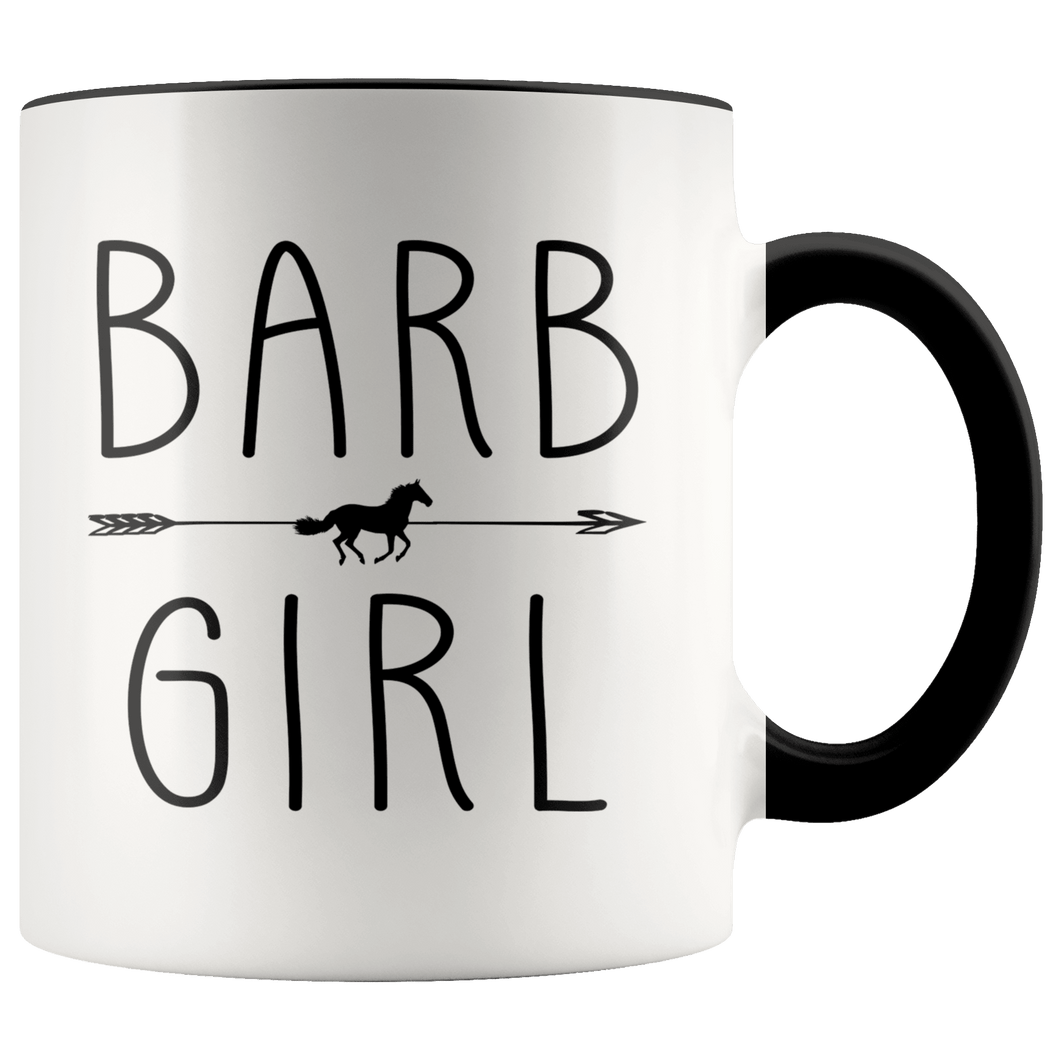 RobustCreative-Barb Horse Girl Gifts Horses Lover Riding Racing - 11oz Accent Mug Racing Lover Gift Idea