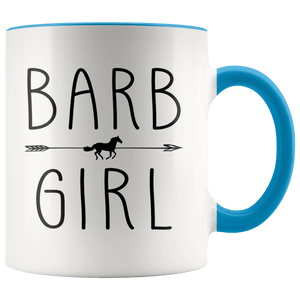 RobustCreative-Barb Horse Girl Gifts Horses Lover Riding Racing - 11oz Accent Mug Racing Lover Gift Idea