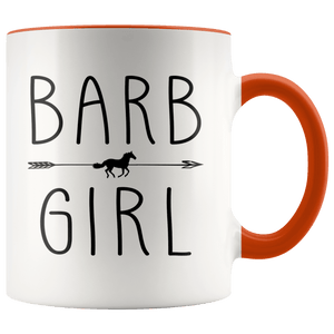 RobustCreative-Barb Horse Girl Gifts Horses Lover Riding Racing - 11oz Accent Mug Racing Lover Gift Idea