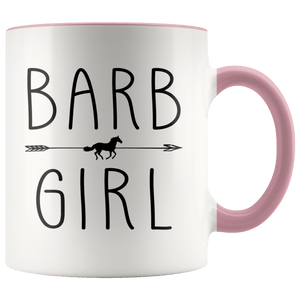 RobustCreative-Barb Horse Girl Gifts Horses Lover Riding Racing - 11oz Accent Mug Racing Lover Gift Idea