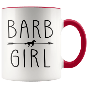 RobustCreative-Barb Horse Girl Gifts Horses Lover Riding Racing - 11oz Accent Mug Racing Lover Gift Idea