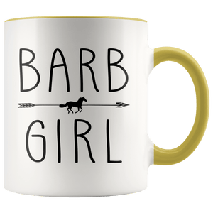 RobustCreative-Barb Horse Girl Gifts Horses Lover Riding Racing - 11oz Accent Mug Racing Lover Gift Idea